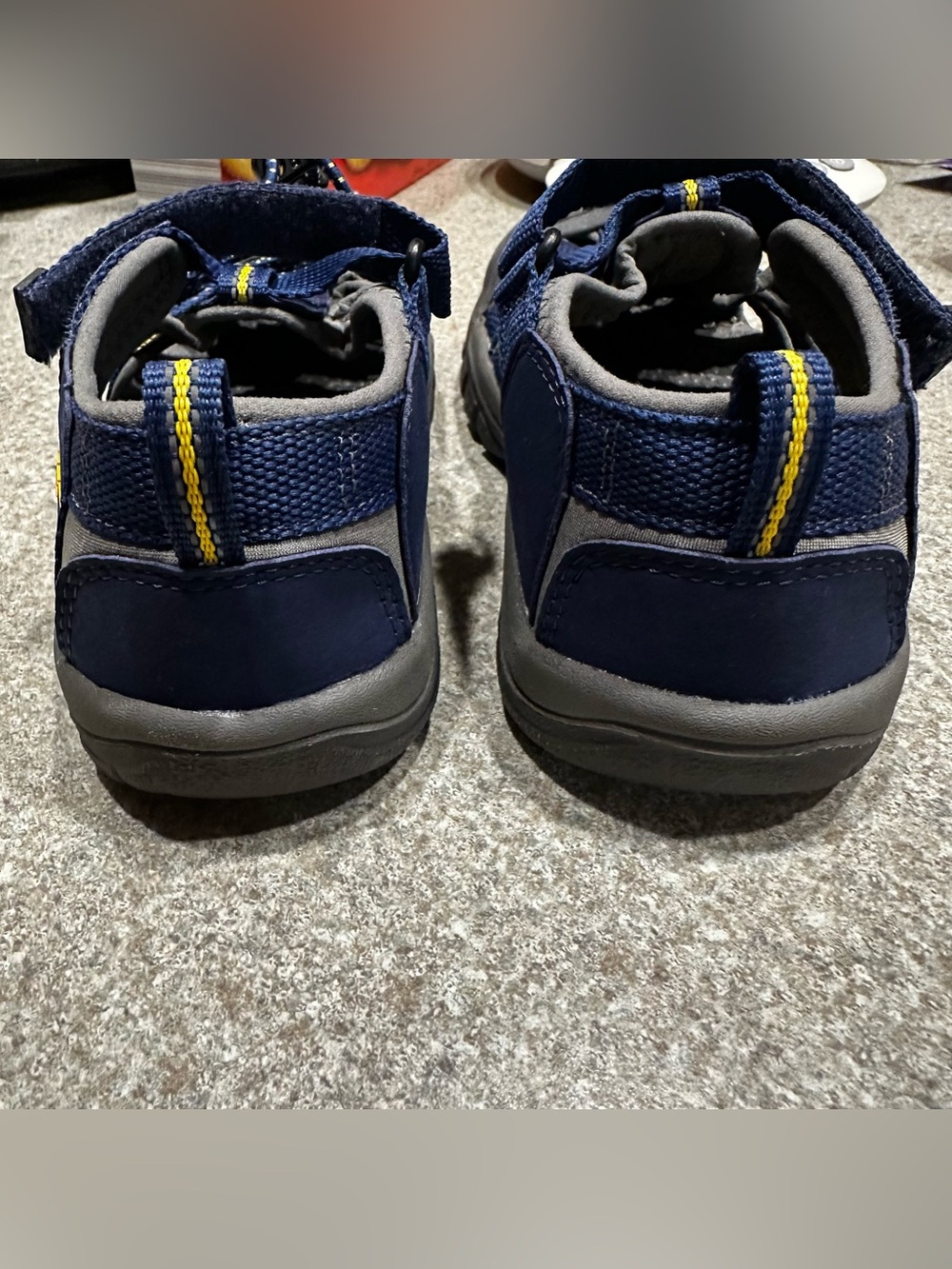 Keen Navy with Yellow Accent Kids Closed-Toe Sandals - Picture 6 of 12